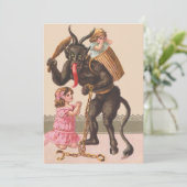 Carte Krampus Punir les enfants Chaîne de commutation (Debout devant)