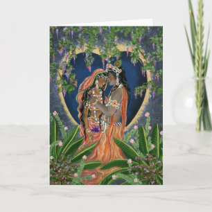 Carte Krishna et Radha