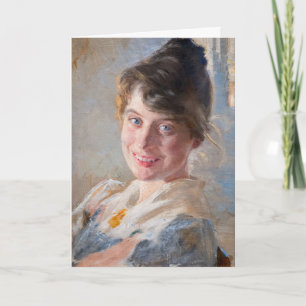 Carte Kroyer - Portrait de la femme de l’artiste Marie