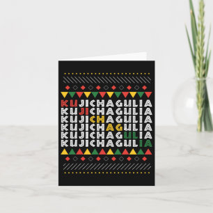 Carte Kujichagulia Kwanzaa Afro-Américain autodéterminat