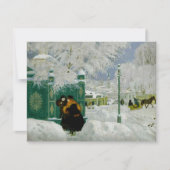 Carte Kustodiev - Scène d'hiver, peinture d'art (Devant)