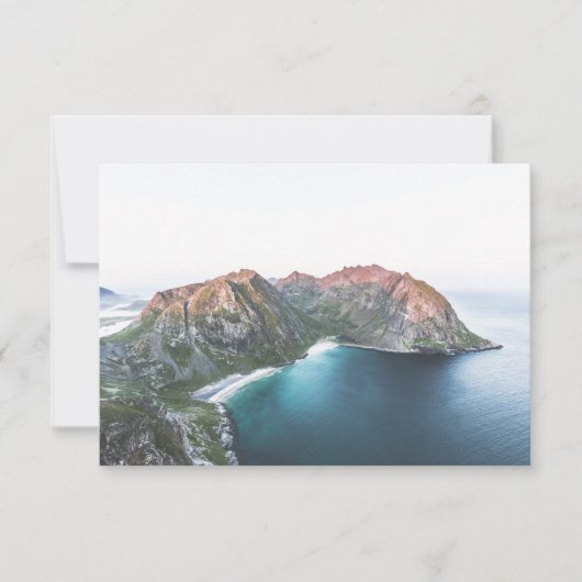 Carte Kvalvika Lofoten (Devant)