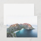Carte Kvalvika Lofoten (Devant / Derrière)