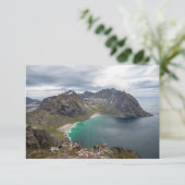 Carte Kvalvika Lofoten Norway (Debout devant)