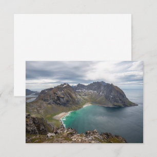 Carte Kvalvika Lofoten Norway