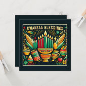 Carte Kwanzaa  (Devant/Arrière en situation)