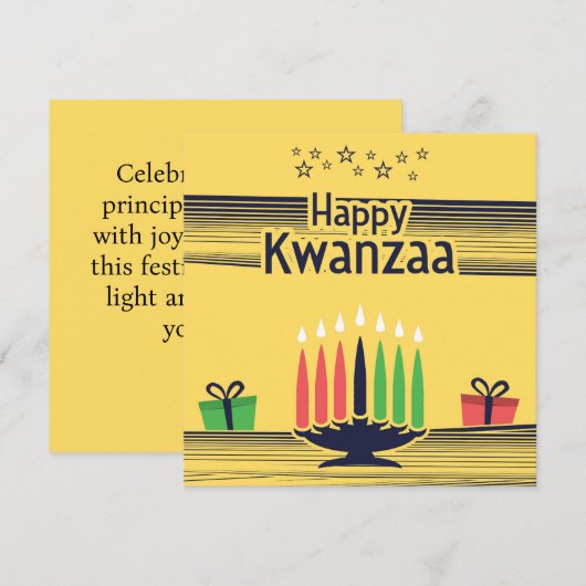 Carte Kwanzaa (Devant / Derrière)