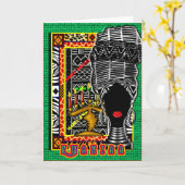 Carte Kwanzaa (Fleur jaune)