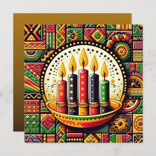 Carte Kwanzaa (Devant / Derrière)