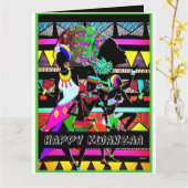 Carte Kwanzaa (Fleur jaune)