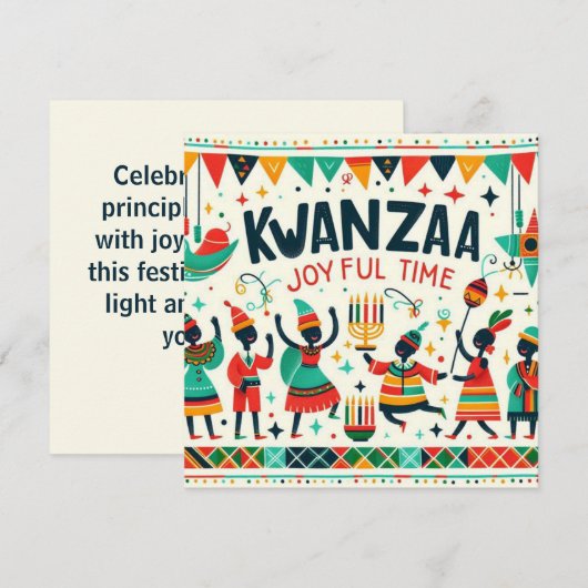 Carte Kwanzaa (Devant / Derrière)