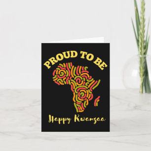 Carte Kwanzaa CelebrDay ; Joyeuse Kwanzaa Day For Wom