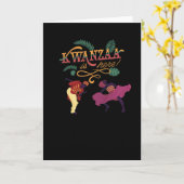 Carte Kwanzaa est ici (Fleur jaune)
