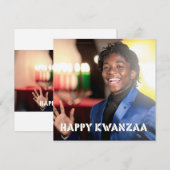 CARTE  KWANZAA - HAPPY KWANZAA - (Devant / Derrière)