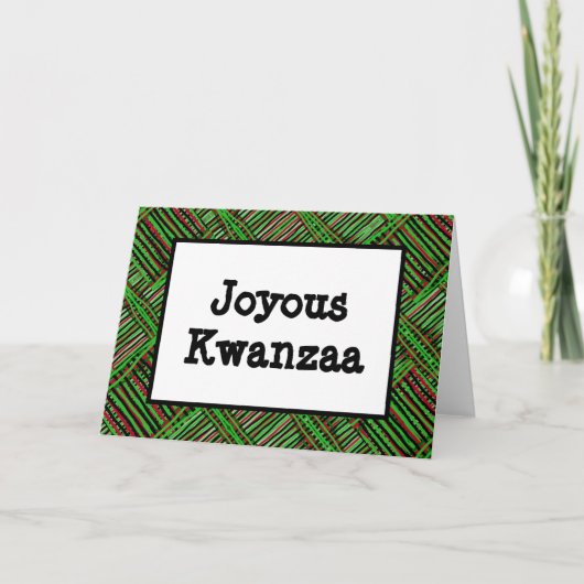 Carte Kwanzaa - Joyeuse #1 (Devant)