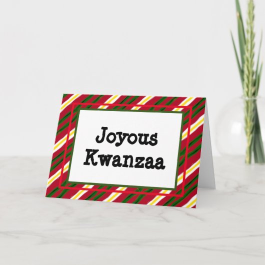 Carte Kwanzaa - Joyeuse #11 (Devant)