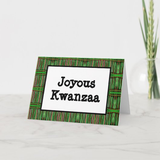 Carte Kwanzaa - Joyeuse #3 (Devant)