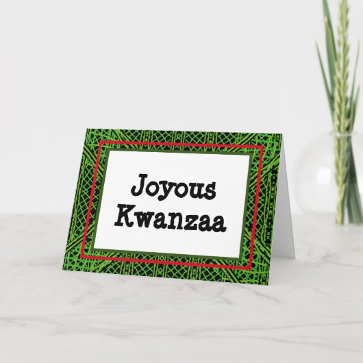 Carte Kwanzaa - Joyeuse #8 (Devant)