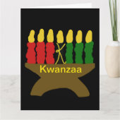 Carte Kwanzaa Kinara (Devant)