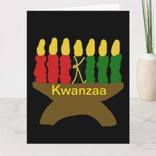 Carte Kwanzaa Kinara (Devant)