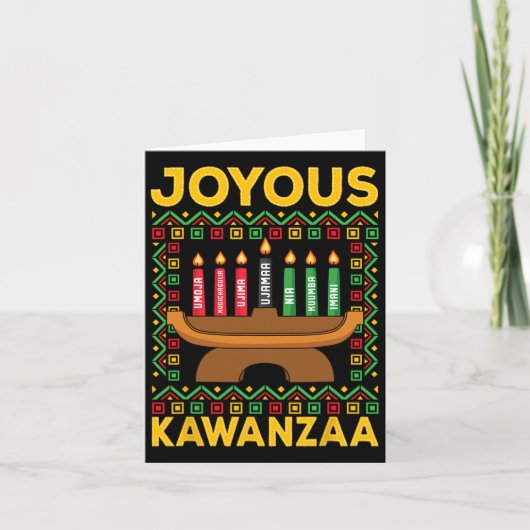 Carte Kwanzaa - Kwanzaa joyeux (Devant)