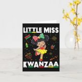 Carte Kwanzaa - Petite Miss Kwanzaa (Fleur jaune)
