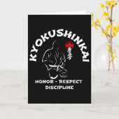 Carte Kyokushin Karate1  (Fleur jaune)