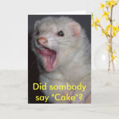 Carte Kyra le Ferret (Fleur jaune)