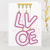 CARTE L O V E (Fleur jaune)