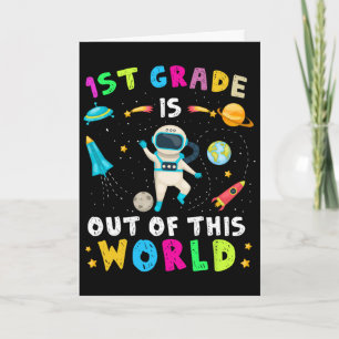 Carte La 1re année est hors de ce monde Astronaute Ck à 