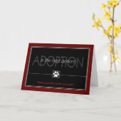 Carte La "adoption est la meilleure option " (Fleur jaune)