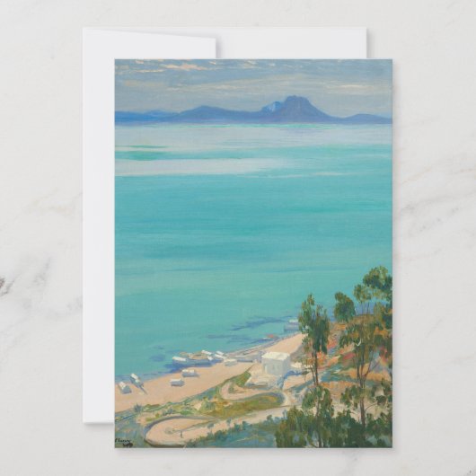 Carte La baie de Tunis, le matin | Sir John Lavery (Devant)