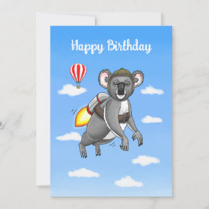 Carte La balade en réacteur de Koala Fusée