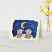 Carte La bande dessinée heureuse de Bananaversary (Fleur jaune)