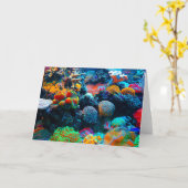 Carte La barrière de corail sous-marine tropicale (Fleur jaune)