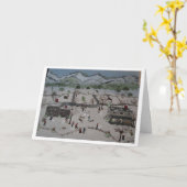 Carte La bataille de boule de neige (Fleur jaune)