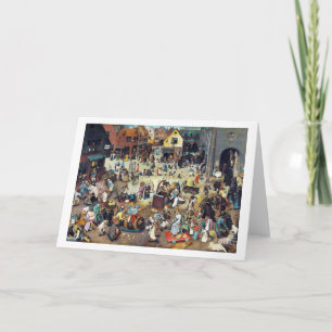 Carte La bataille entre Carnaval et Carême, Bruegel