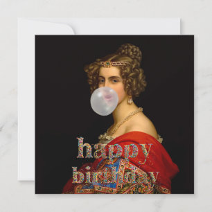 Carte La Beauté Bavaroise et Bubble Gum Joyeux Anniversa