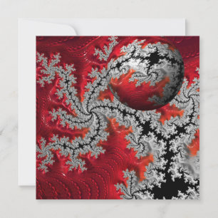 Carte La beauté de Mandelbrots Flat Card