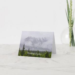 Carte La Beauté Derrière Les Nuages Qui Pensent À Vous