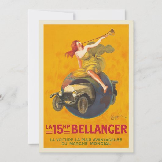 Carte La Bellanger 15ch | Leonetto Cappiello (Devant)