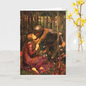 Carte La Belle Dame sans Merci - John William Waterhouse (Fleur jaune)