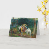 Carte La Belle Dame Sans Merci | Walter Crane (Fleur jaune)