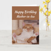 Carte La belle-mère de joyeux anniversaire célèbrent le (Fleur jaune)