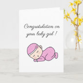 Carte La Belle Nouvelle Naissance (Fleur jaune)