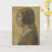 Carte La Belle Princesse (par Léonard de Vinci) (Fleur jaune)