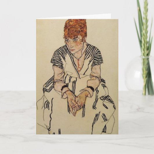 Carte La belle-soeur de l'artiste d'Egon Schiele- (Devant)