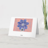 Carte La Bible de la Foi Rose orange Verse Penser à vous (Dos)