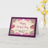 Carte La bible de roses de 31:28 de proverbes exprime le (Fleur jaune)