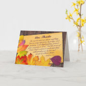 Carte La Bible de Thanksgiving Verse Philippiens 4:6-7 A (Fleur jaune)